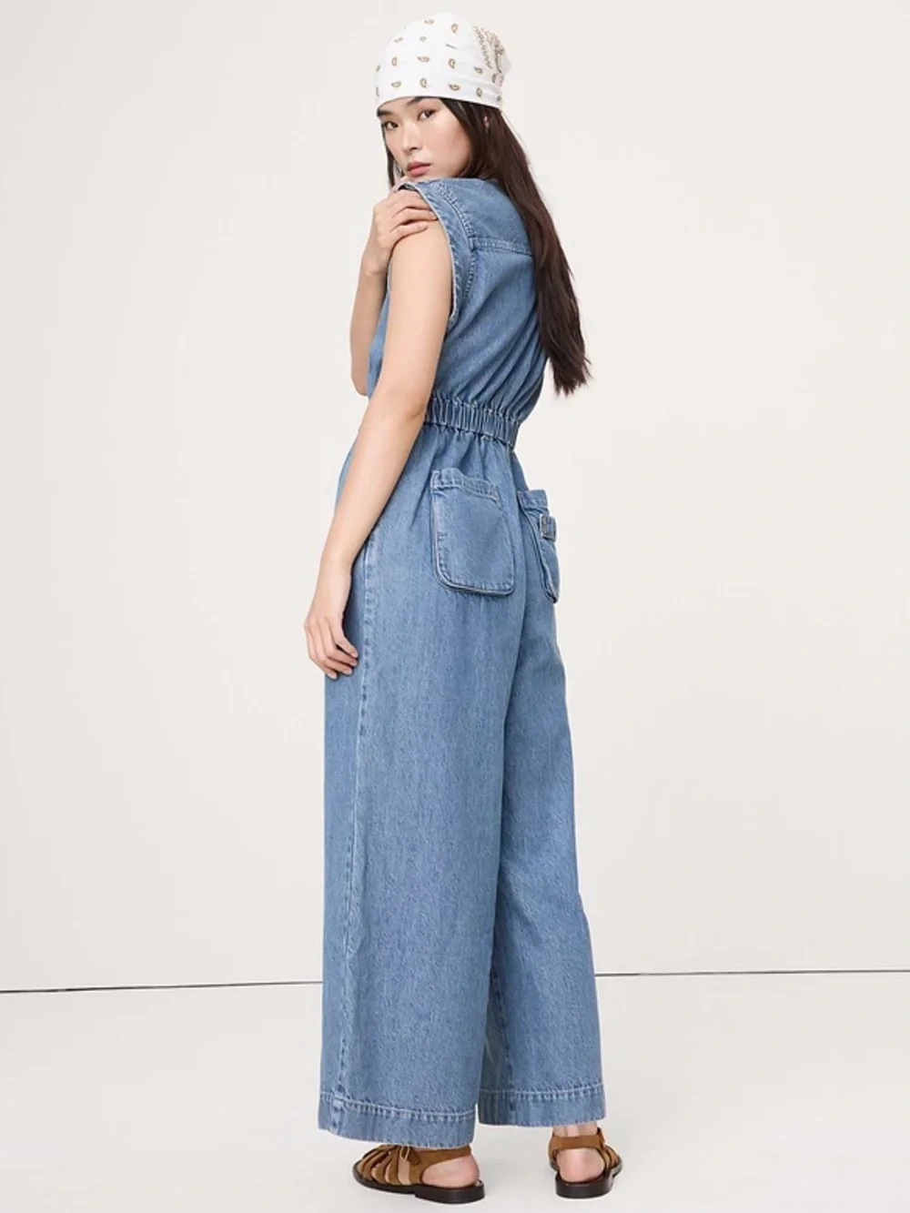 BANANA REPUBLIC DENIM UTILITY JUMPSUIT